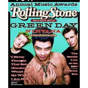 Rolling Stone Cover of Green Day by unknown. Size 20.00 X 24.00 Art 