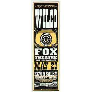   Wilco Fox Boulder Original Concert Poster 1995 Holland