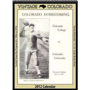  Vintage Colorado Football 2012 Wall Calendar Office 