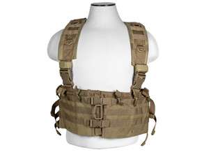 NcStar AR Chest Rig Tan Tactical Vest Military Special Forces Swat 