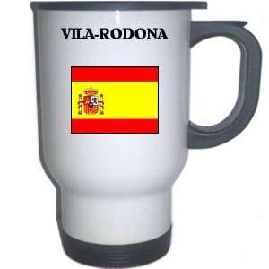  Spain (Espana)   VILA RODONA White Stainless Steel Mug 
