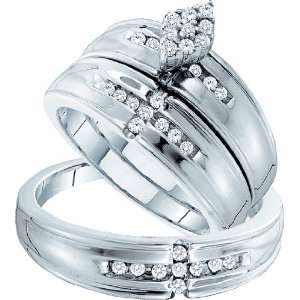   His Her Wedding Engagement Bridal Ring Set: Rodeo Jewels Co: Jewelry
