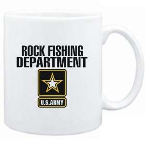  Mug White  Rock Fishing DEPARTMENT / U.S. ARMY  Sports 