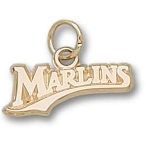  Florida Marlins MLB Marlins 1/4 Pendant (14kt): Sports 