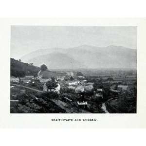  1912 Print Braithwaite Skiddaw England Cityscape English 