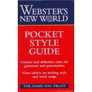  Websters New World Pocket Style Guide: John A.; Websters 