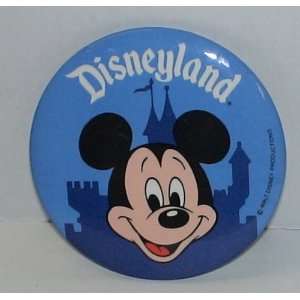  Disneyland 2.5 Blue Mickey Mouse Button 