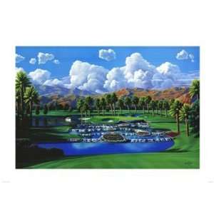   Springs, 17th Hole, Serigraph by Brent Hayes, 24x16