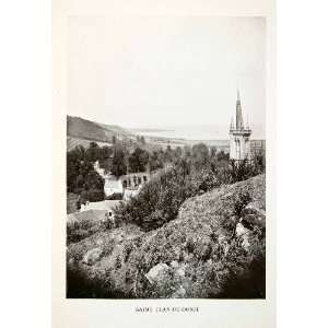   Landscape Breton Commune   Original Halftone Print