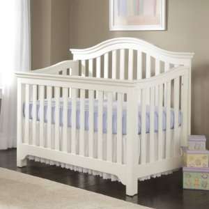  Creations Baby Mesa 4 in 1 Convertible Crib   White: Baby