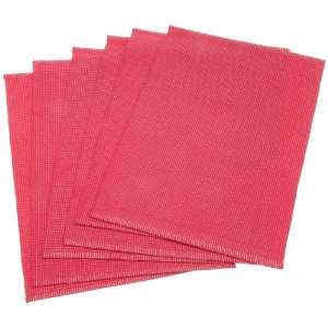  DII Raspberry Dobby Placemat, Set of 6