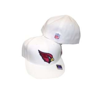  Arizona Cardinals White Fitted Flat Brim Hat / Cap: Sports 
