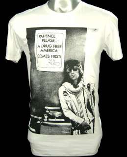 Keith Richards Drugs Free America Vtg Rock Shirt S ~ XL  