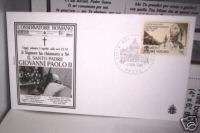 POPE JOHN PAUL II COMMEMORATIVE COVER STAMP & MORE  