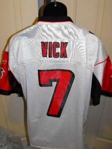 New SEWN Premier Mike Vick #7 Atlanta Falcons Large L REEBOK Jersey 