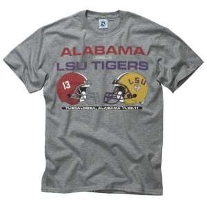  Alabama Crimson Tide vs LSU Tigers 2011 Match up T Shirt 