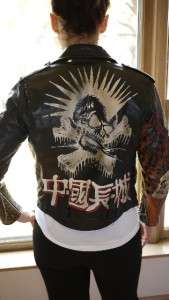 Unbelievable Great China Wall Harley Davidson Jacket Skull Mohawk 