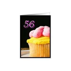  Happy 56th Birthday muffin Card Toys & Games