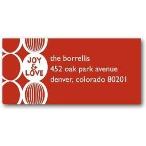  Holiday Return Address Labels   Oval Wrapping By Dwell 