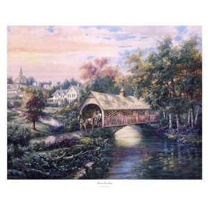   River Bridge Finest LAMINATED Print Carl Valente 30x25