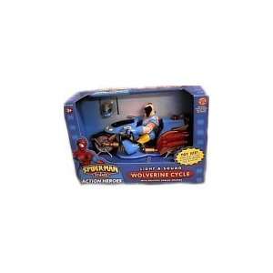  Spider man & Friends Light & Sound Wolverine Cycle with 