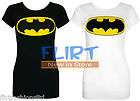 Womens Short Sleeve Scoop Neck Batman Print Long Top Ladies T Shirt 6 