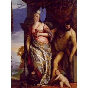  6 x 4 Greeting Card Veronese Allegory of Wisdom and 