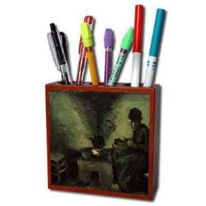   by the Fireplace By Vincent Van Gogh Pencil Holder