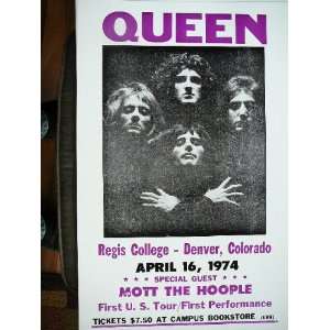  Queen Mott The Hoople Denver, CO Poster 