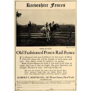   Club Rail Fences Horse Jumping   Original Print Ad: Home & Kitchen