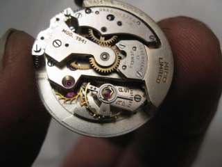 1947 14K ROSE GOLD & SS MIDO MULTIFORT AUTOMATIC BUMPER LUMED DIAL 