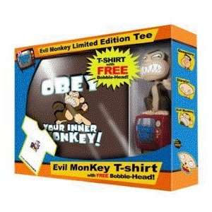  Family Guy Evil Monkey Limited Edition Bobble Head and T 
