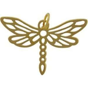  Vermeil Dragonfly 24K Gold Pendant Arts, Crafts & Sewing