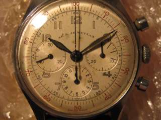 Meylan Vintage Steel Chronograph Watch, Lemania CH27C12  