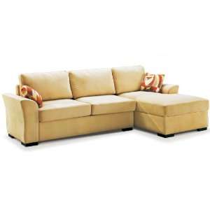  Modern Cream Fabric Sectional Sofa