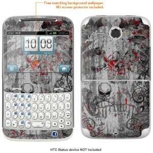  Protective Decal Skin STICKER for AT&T HTC STATUS case 