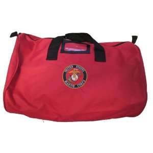  USMC LARGE Barrel Bag   RED: Sports & Outdoors
