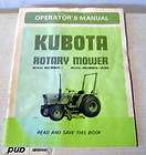 Kubota RCB60 IA(E) Mower Operator Maint Parts Manual