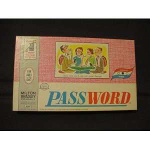  PASSWORD GAME BY MILTON BRADLEY COMPANY   1962 VERSION 