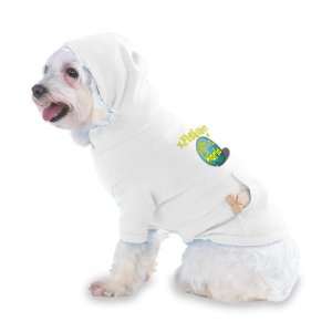 Fishing Rock My World Hooded (Hoody) T Shirt with pocket for your Dog 