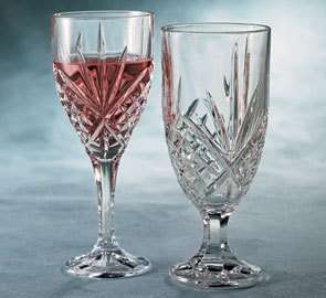 Williamsburg Marketplace Crystal Iced Tea Glasses Set/2  