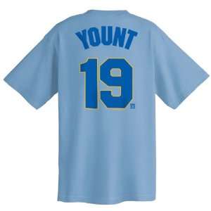  Robin Yount Milwaukee Brewers Cooperstown Name and Number 
