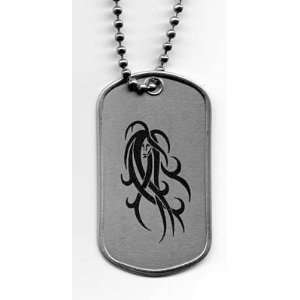  Virgo Zodiac Stainless Steel Dog Tag Pendant Necklace 