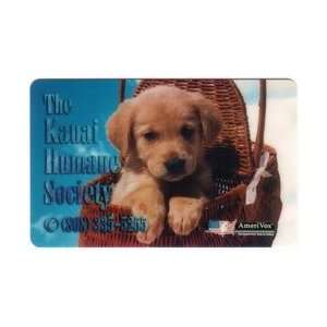 Collectible Phone Card: The Kauai Humane Society   Photo of Cute Puppy 