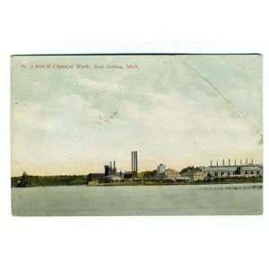   Iron & Chemical Works Postcard E Jordan Michigan 1938 