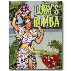 Love Lucy Tin Metal Sign : Lucys Rumba:  Home & Kitchen