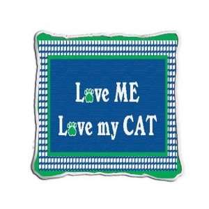  Love My Cat Pillow   9 x 13 Pillow: Home & Kitchen