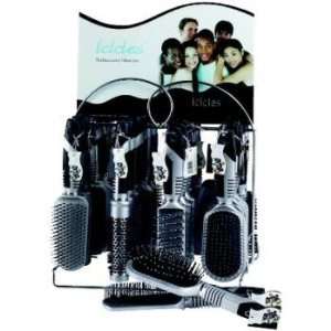  Icicles Hairbrush On Display Rack (6 Displays) Case Pack 