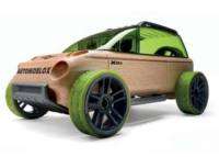 Automoblox Mini C9 Yellow Sportscar Wood Toy New in Box 896514000755 