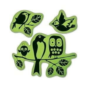  Inkadinkado Cling Stamps 4X4 Sheet Fun Birds; 3 Items 